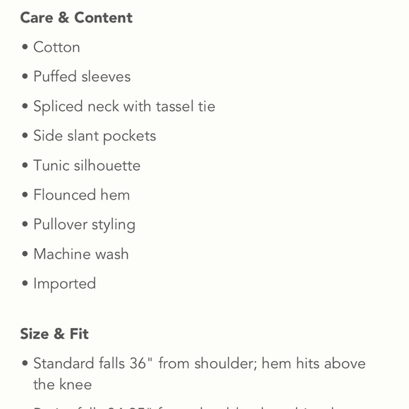 ✨ Anthropologie Dominique Tunic Dress Sz S - Picture 6 of 11